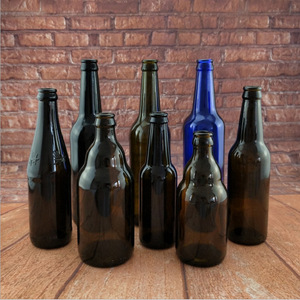 Nouvelles bouteilles de bière en verre ambré de 330 ml, bouteilles de boisson gazeuse transparente de 250 ml, bouteilles de verre cylindriques de 500 ml avec bouchon à vis et revêtement UV pour la tequila - Product Image 2