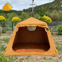 Tente pneumatique gonflable pour le camping en plein air, abri familial pour le camping - Tente pneumatique imperméable pour 3-4 personnes