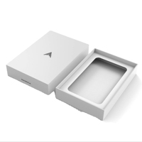 Boîte cadeau en papier blanc avec couvercle et base pour produits électroniques, boîtes rigides en carton, emballage de téléphone avec votre logo, Nouvel An 2026