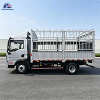 Gebrauchte Frachtbox-Lichtgitter-LKW Sinotruk Howo Hanjiang PRO 180PS 4,15m Einzelkabine