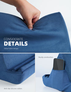 Lamicall PL02 Support de tablette pour canapé, coussin de lit souple avec poche latérale, support pour <span class=keywords><strong>liseuse</strong></span> et téléphone, idéal pour regarder des vidéos - Product Image 6