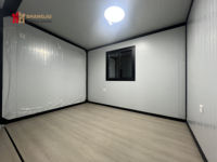 Maison conteneur extensible innovante de 20 pieds, espace de vie portable, maison préfabriquée modulaire