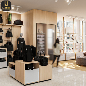 Homeware Cửa hàng đồ nội thất cửa hàng quần áo phù hợp và hiển thị thời trang đơn giản quần áo cửa hàng tường hiển thị cho túi xách và Ba lô - Product Image 2