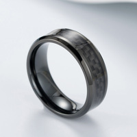 L'anneau en fibre de carbone en acier inoxydable Aliexpress est un nouvel accessoire à la mode pour hommes