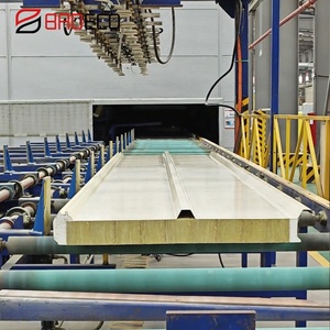 Panneau sandwich de <span class=keywords><strong>toiture</strong></span> en laine de roche avec bordure en <span class=keywords><strong>polyuréthane</strong></span>, facile à installer, ignifuge, isolé, imperméable et résistant à l'humidité, 50 <span class=keywords><strong>mm</strong></span> - Product Image 4