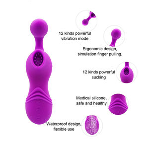 Succhiatura a <span class=keywords><strong>12</strong></span> frequenze e <span class=keywords><strong>12</strong></span> tipi di vibrazione con vibratore a forma di coniglio con clitoride da donna Sex Toy - Product Image 3