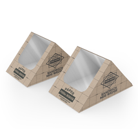 Boîtes à sandwich en carton personnalisées de qualité alimentaire, emballages alimentaires jetables à emporter