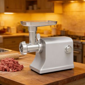 Picadora de Carne de Diseño Único, Motor de 1800W, Carcasa de Aluminio, Cabezal de Molienda, Enchufe de Dos Pines, Para Hacer Hamburguesas en Casa, 220V - Product Image 6