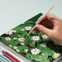 Pinceles de Precisión con Pelo Sintético para Pintura en Miniatura, Muñecas de Vinilo, Yeso, Cerámica y Suministros de Arte