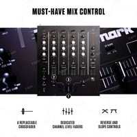 TNH MC-M6USB Console de mixage sonore numérique 4 canaux Contrôleur DJ karaoké professionnel/Console audio Mélangeur 48V Alimentation fantôme