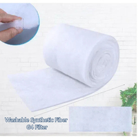 Rouleau de matériau filtrant pré-filtrant en fibre synthétique de polyester G4 pour plafond, matière première pour filtre à air