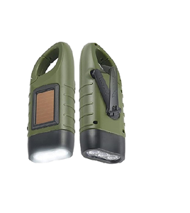 Năng lượng mặt trời Powered Sạc đèn pin với ánh sáng mạnh mẽ ABS cơ thể tay-cranked PC body <span class=keywords><strong>Torch</strong></span> - Product Image 3