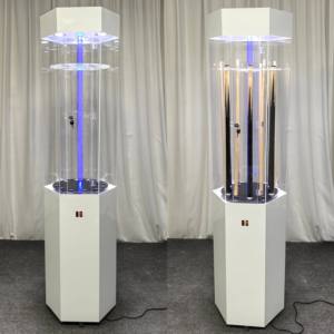 Exhibidor Giratorio de Acrílico LED para Tacos de Billar, Soporte de Mostrador para Tacos de Snooker, Vitrina para Tiendas Minoristas - Product Image 2