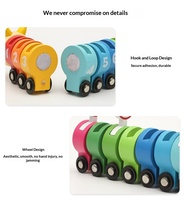 Jouets éducatifs en bois à succès : train chenille, jeu de classification numérique, panneaux de signalisation routière et de stationnement, puzzles