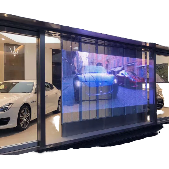 Customizable P6.25 85% High Transparency Invisible LED Film Screen Ultra Thin Flexible Display for Building Curtain Wall