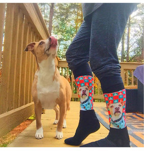 SOXTOWN — chaussettes à Photo personnalisées, bas quantité minimale de commande mc, Photo, imprimé numérique en 3D, personnalisées - Product Image 3