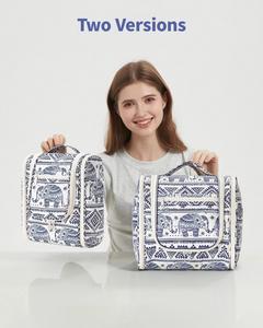 Bolsa de Aseo Colgante Impermeable con Diseño de Elefante, Bolsa de Maquillaje Portátil, Bolsa de Viaje con Asa para Niños, Adolescentes y Niñas - Product Image 2
