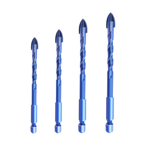 GlassDrill Spiral Drill Bit 6-12mm Hex Shank For Ceramic Glass Masonry - Product Image 1