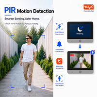 Nouvelle caméra de visiophone 1080P HD 5 pouces 10000mAh avec écran, grand angle 140 degrés, pour appartement, compatible Tuya