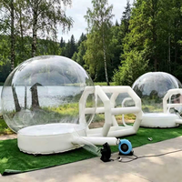 Dôme à bulles gonflable transparent pour enfants, maison à bulles en PVC écologique, options 3m/4m/5m