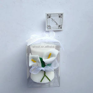 Bella festa di nozze decorazione per le vacanze Souvenir personalizzare Logo Calla giglio eleganza <span class=keywords><strong>vaso</strong></span> a forma di candela - Product Image 3