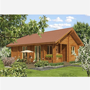 Cabane en bois préfabriquée spacieuse pour les loisirs / maison en rondins - Product Image 1