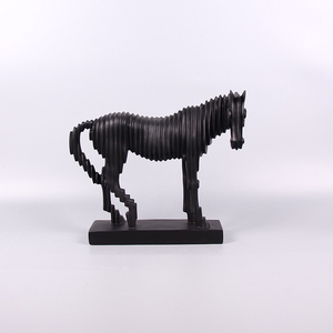 Statue de petit Animal de Style abstrait, Sculpture de cheval moderne, ornements en résine pour la décoration de la maison, <span class=keywords><strong>tendance</strong></span> <span class=keywords><strong>2022</strong></span> - Product Image 6