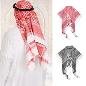 <span class=keywords><strong>Foulard</strong></span> arabe pour hommes adultes, couvre-tête en polyester, Keffiyeh, Shemagh du désert du Moyen-Orient, couvre-tête musulman, <span class=keywords><strong>foulard</strong></span> arabe pour hommes - Product Image 6