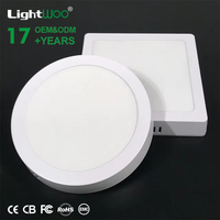 Plafonnier LED encastré moderne à cadre dentelle, design fin, rond ou carré, 6W, 12W, 18W, 24W, pour intérieur, fabriqué en Chine