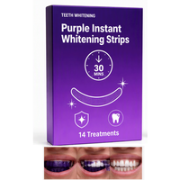 Bandes blanchissantes pour les dents PAP sans peroxyde, formule douce et sans danger pour l'émail, patchs blanchissants pour les dents à domicile, soins bucco-dentaires quotidiens