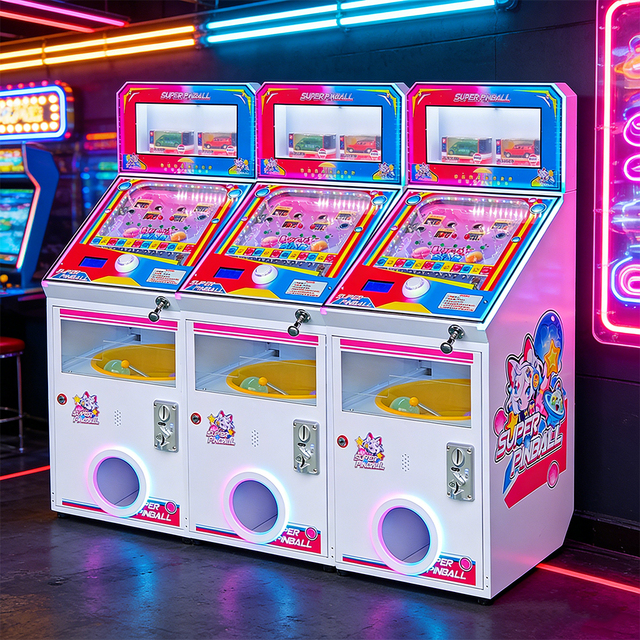 Coin Operated Arcade Pinball Machines Metal Plastic 1 Year Kid Game Miniature Toy Center Spanish Japanese OEM/ODM Service