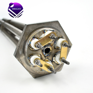 ブライト 400V 15KW 3U チューブ型浸漬ヒーター チタン製浸漬ヒーター 電気加熱素子 サーモウェル付き - Product Image 2