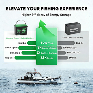 แบตเตอรี่สำหรับใช้งานทางทะเล 12V 24V 36V 60Ah 165Ah <span class=keywords><strong>ป</strong></span>รับแต่งได้ แบตเตอรี่ลิเธียม LiFePO4 แบบ Deep Cycle 12V 60Ah - Product Image 6
