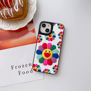 Custodia Protettiva Personalizzata in <span class=keywords><strong>Silicone</strong></span> Morbido con Fiori 3D Cartoon per iPhone 17 16 15 14 13 12 11 Pro Max Antiurto - Product Image 5