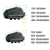 Kit de Conversión para Bicicleta Eléctrica de 48V 52V 60V 72V con Batería MTX 1500W 2000W 3000W 5000W 8000W Salimotor para Ebike de 20AH-40AH