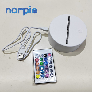 昇華クリスマスナイトLEDランプベース<span class=keywords><strong>3</strong></span>ハートクリアアクリルシートLEDランプディスプレイセット15色USBケーブルアクリルランプ - Product Image 3