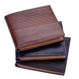 Nouveau Portefeuille Homme Vintage en Cuir de Luxe K20, Court et Fin, avec Pince à Billets et Porte-Cartes de Crédit - Product Image 1