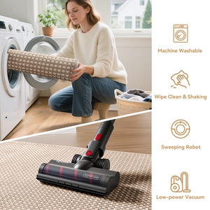 Tapis de couloir rectangulaire à motif treillis, antidérapant, en fibre de polyester, tapis de porte pour la maison - Product Image 4