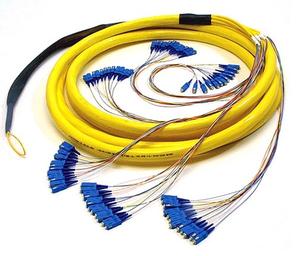 24 cœurs Single Mode OS2 Trunk Cables 0.9mm Bunchy Breakout Cable Optic <span class=keywords><strong>Patch</strong></span> Cord avec Pull Eye <span class=keywords><strong>pour</strong></span> Data Center - Product Image 3