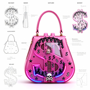 Sac Ita personnalisé, sac à dos anime transparent, sac bandoulière personnalisé, design de sac fourre-tout - Product Image 2