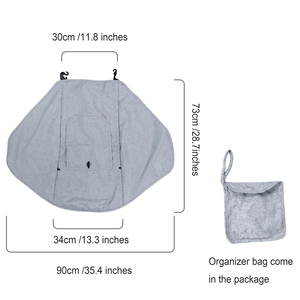 Pare-soleil universel pour poussette, housse occultante pour poussette de bébé (0-6 mois), visière pare-soleil, protection contre le vent - Product Image 5