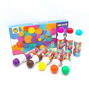 Rotulador de pintura a todo color para niños, juego de rotuladores de punto lavables de fácil agarre, juguetes de pintura no tóxicos para dummies