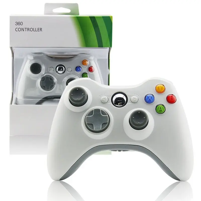 White BT Gamepad for Xbox 360 Wireless Game Controller Joystick Remote Control for Xbox360 Console
