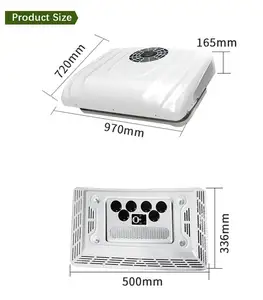 Climatiseur universel de toit de RV de camion électrique de 12V, non canalisé-C.A.-refroidissement silencieux seulement |-unité de C.A. de...