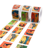 Ruban adhésif washi japonais de haute qualité, personnalisé, imprimé, imperméable, pour scrapbooking, agenda, fournitures artisanales