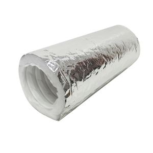 R6 R8 פנים כותנה ועלו אלומיניום לסכל HVAC אוורור מערכת גמיש מבודד צינור - Product Image 5