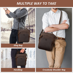 Bolso <span class=keywords><strong>Bandolera</strong></span> de Cuero para <span class=keywords><strong>Hombre</strong></span> HUMERPAUL, Maletín Cruzado de Negocios para el Trabajo, Bolso de Viaje de <span class=keywords><strong>Piel</strong></span> de Vaca Genuina de Alta Calidad para <span class=keywords><strong>Hombre</strong></span> - Product Image 2