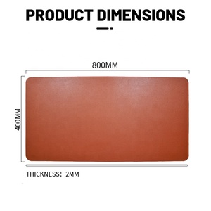 Alfombrilla de ratón personalizada para <span class=keywords><strong>PC</strong></span>, alfombrilla de escritorio de cuero de PVC PU impermeable de gamuza de Color marrón antideslizante, alfombrilla de ratón para juegos para el hogar y la Oficina - Product Image 5