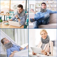Dispositif de traction cervicale médical, attelle de cou gonflable à tube unique à trois couches pour usage domestique