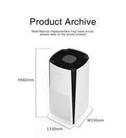 Vente flash : Grand purificateur d'air CADR avec filtre HEPA et écran numérique intelligent pour la maison
